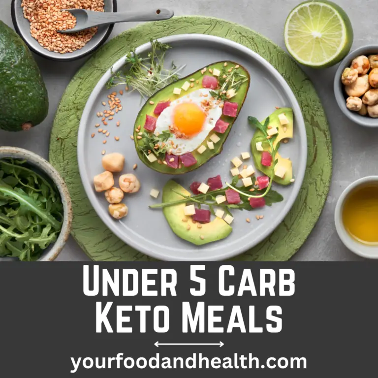 Under 5 Carb Keto Meals